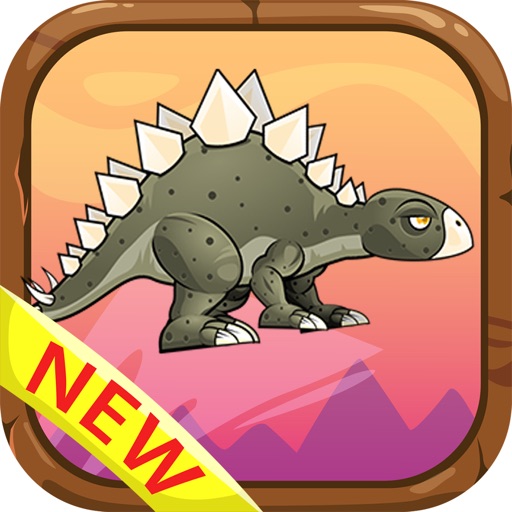 Jurassic stegosaurus runner in park for free games Icon