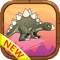 Jurassic stegosaurus runner in park for free games