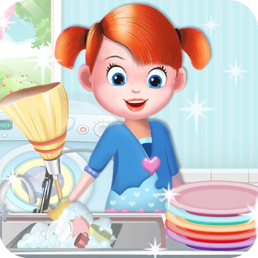Baby Doll House Cleaning and Decoration Pro - Fun Games For Kids, Boys and Girls Icon