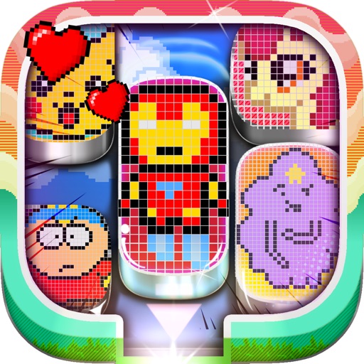 Move Me Sliding Block Puzzle "For Pixel Cartoons "