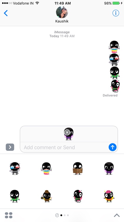 Alien Sticker Pack for iMessages