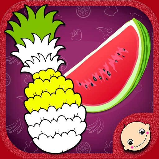 Fruit Pop Coloring by Happy Baby Games Pro iOS App