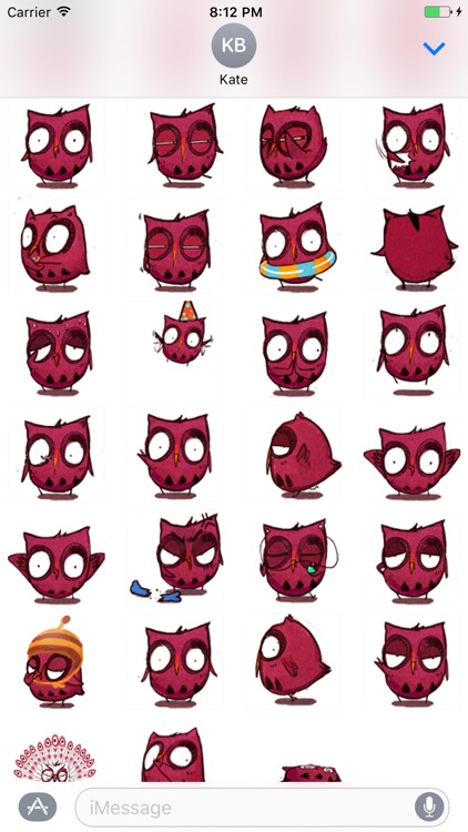 Interesting Owl - Animated Stickers And Emoticons
