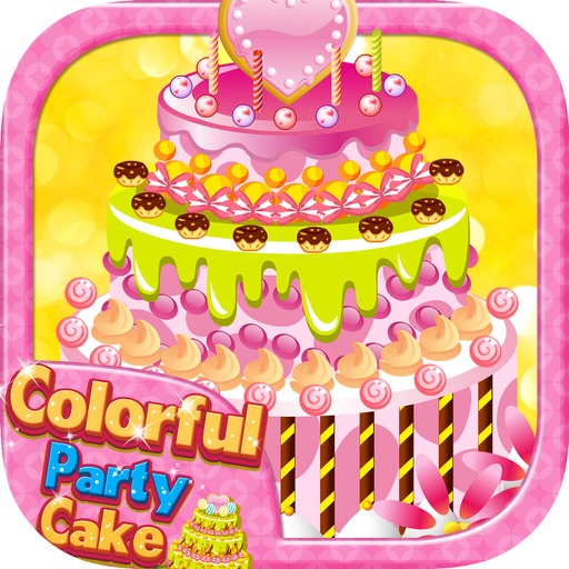 Colorful Party Cake – Gala Dessert Beauty Game icon