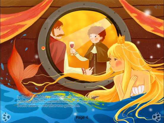 The Little Mermaid - bedtime fairy tale Interactive Book iBigToy screenshot