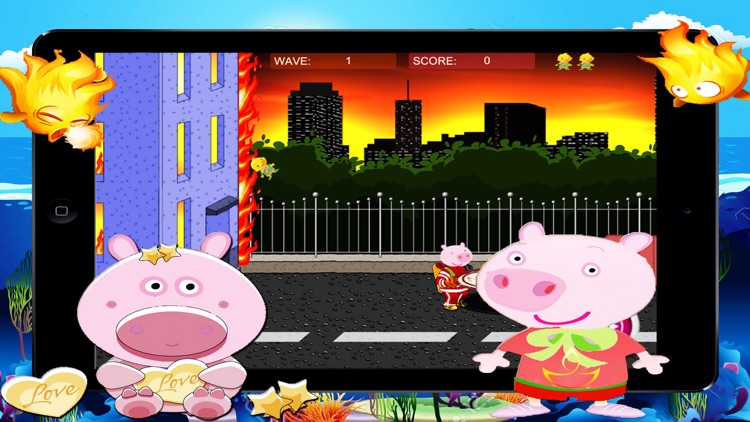 Pink Papa Pig FireFighter screenshot-4