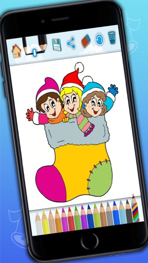 Draws to paint Xmas - Christmas coloring book for children w(圖5)-速報App