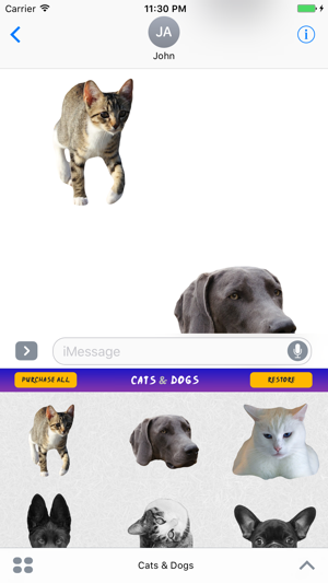 Cats and Dogs Stickers for Messages(圖3)-速報App