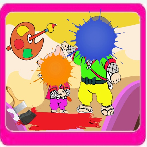 Paint For Kids Game NINJA HATTORI Version iOS App