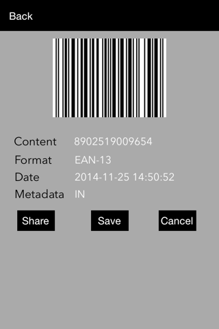 QR Barcode MI screenshot 3