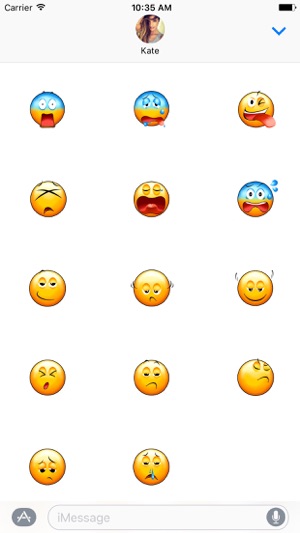 Animated Yellow Emoji Smiley Stickers