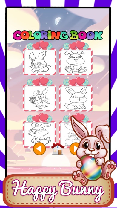 Easter Bunny Coloring Pages Easter Egg Memory Game screenshot 2