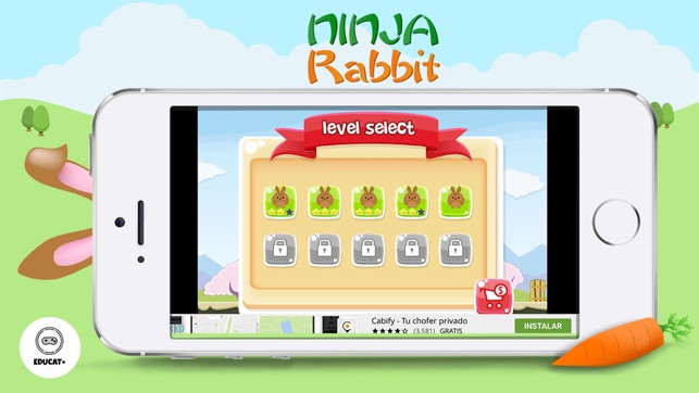 Ninja Rabbit - Awesome Skill Game(圖1)-速報App