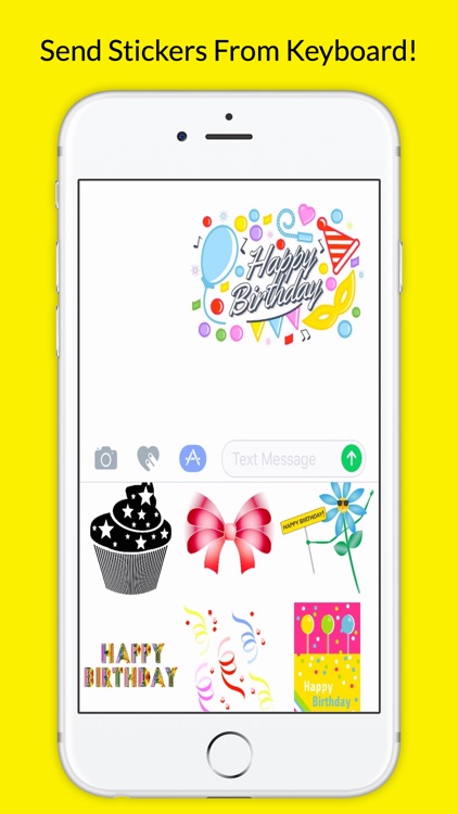 BirthdayMojis: Emoji Keyboard App screenshot-3