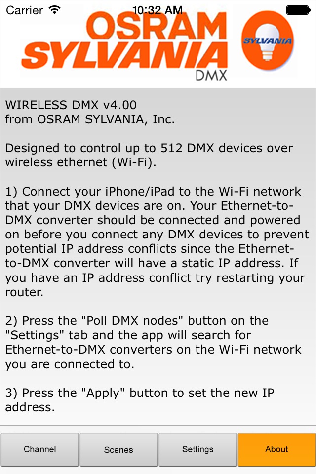 OSRAM DMX Wi-Fi Controller screenshot 4