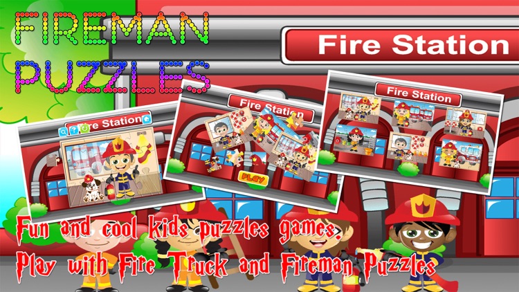 Fire Truck Fireman Jigsaw Puzzles Fun for Toddlers