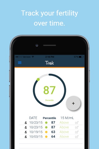 Trak: Sperm Health & Fertility screenshot 3