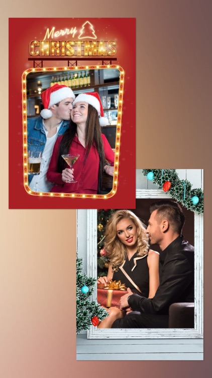 Cretive Xmas photo collage