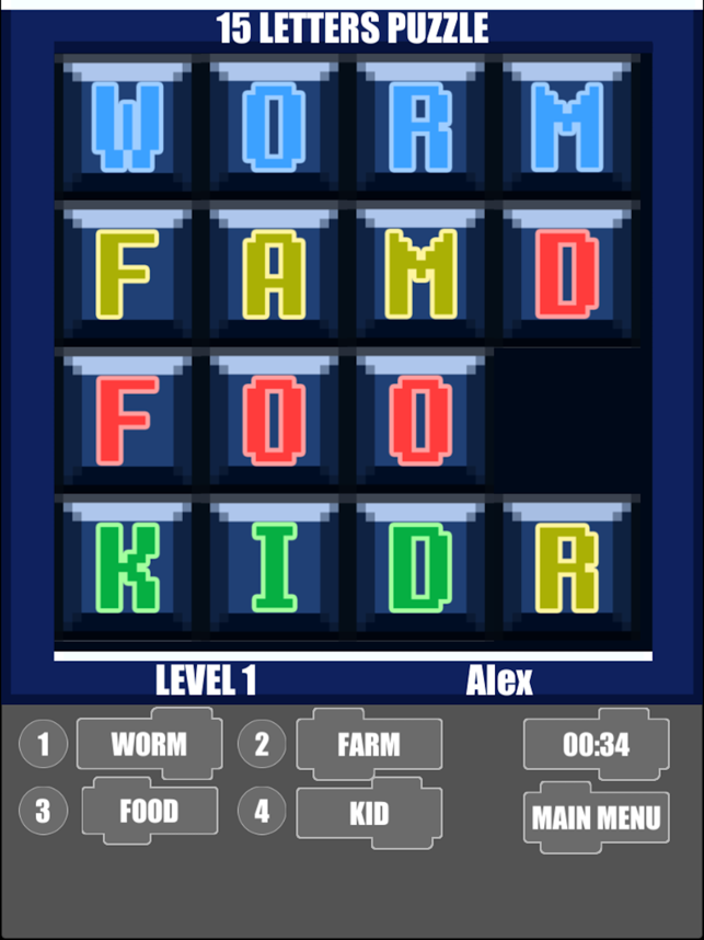 Four Words Puzzle HD(圖4)-速報App