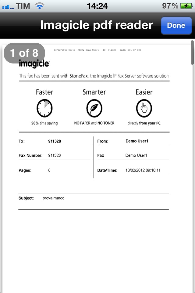 Imagicle Fax screenshot 3