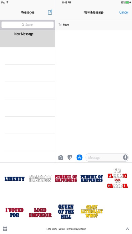 Look Mom, I Voted: Election Day Stickers