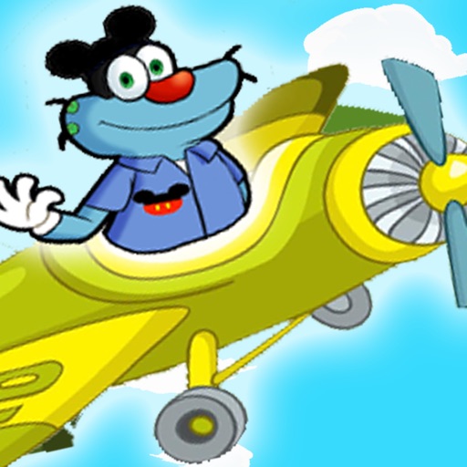 Pilote oggy fly icon