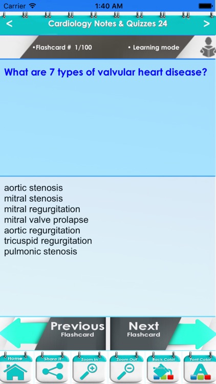 Cardiology Exam Review-6300 Flashcards Study Notes, Terms, Concepts & Quizzes screenshot-3