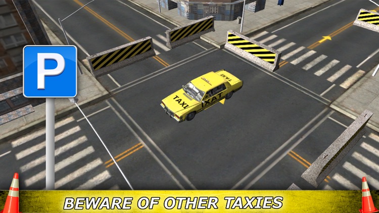 Super Taxi 3D Parking - Virtual Town Traffic Smash