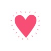 Pink Love Heart Stickers Pack