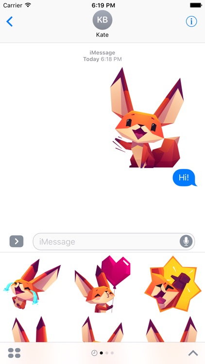 The Little Fox stickers