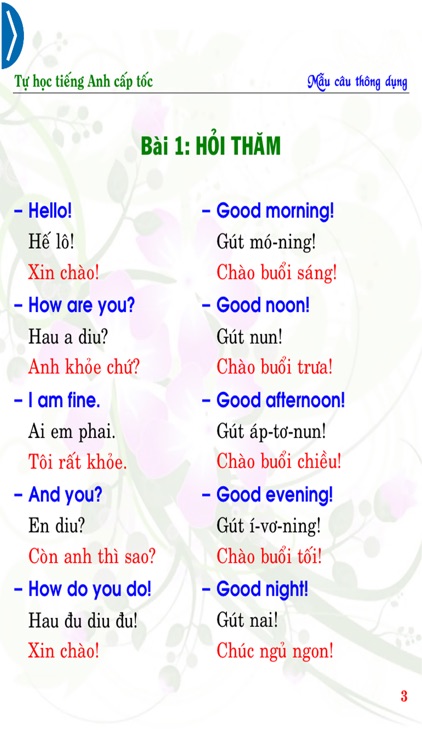Tự học Tiếng Anh cấp tốc - Common Sentences