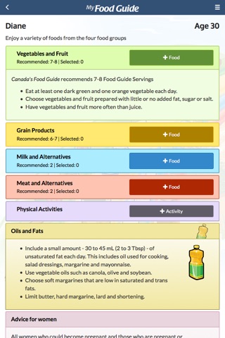 My Food Guide screenshot 2