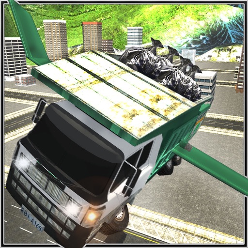Flying Garbage Truck Simulator 3D Icon