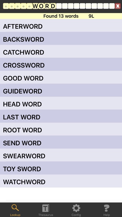 Crossword Helper