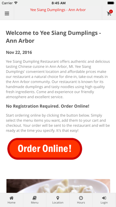 How to cancel & delete Yee Siang Dumplings from iphone & ipad 1