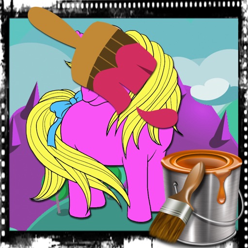 Paint Games Little Unicorn Version iOS App