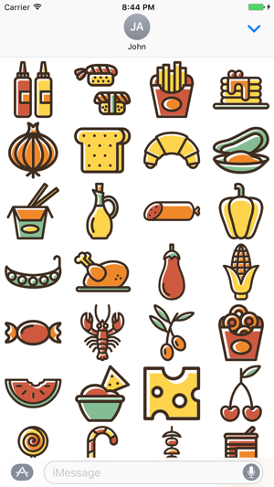 Foodimix Food Stickers for iMessage(圖2)-速報App