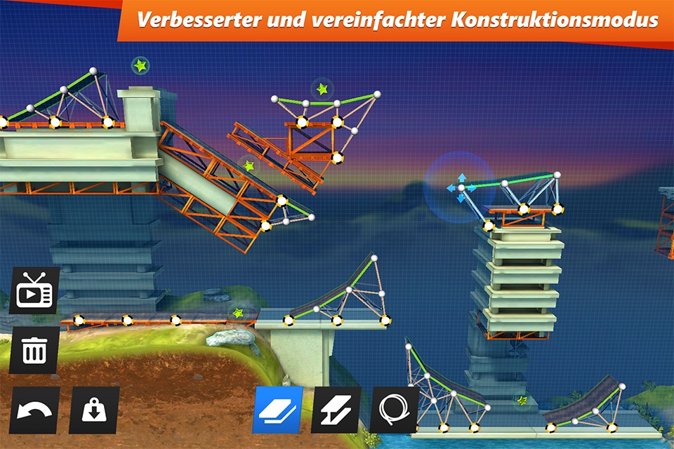 Bridge Constructor Stunts! screenshot 3
