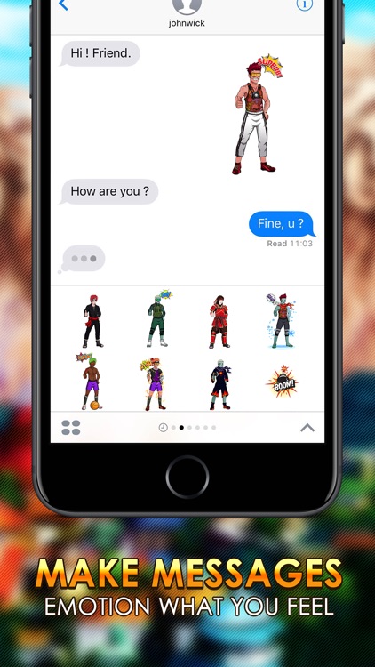 Ninja Boy Emoji Sticker Keyboard Themes ChatStick