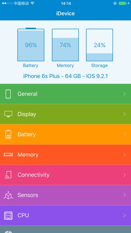 iDevice - info of device