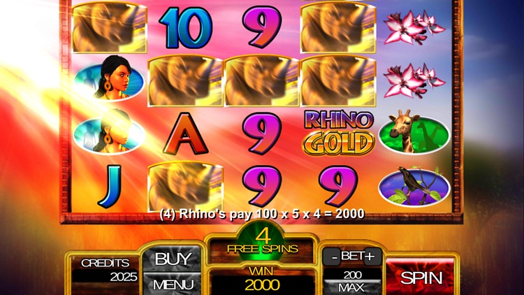 Rhino Gold Slot Game - FREE screenshot-3