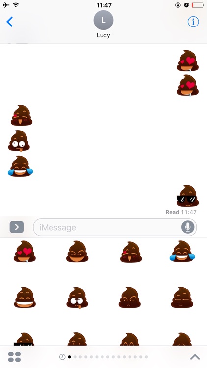 Poo Emoji Sticker - Animated Gif for iMessage Free