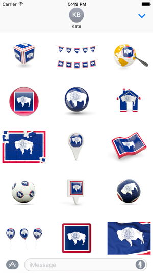 Wyoming Flag Stickers(圖1)-速報App