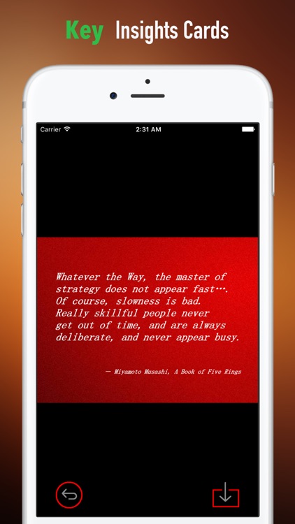 Quick Wisdom from The Book of Five Rings screenshot-3