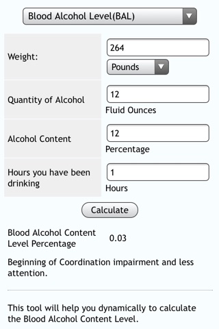 Health Calculators screenshot 2
