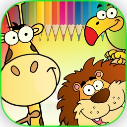 Animals Coloring Book - Finger Paint Book