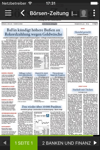 Börsen-Zeitung screenshot 2