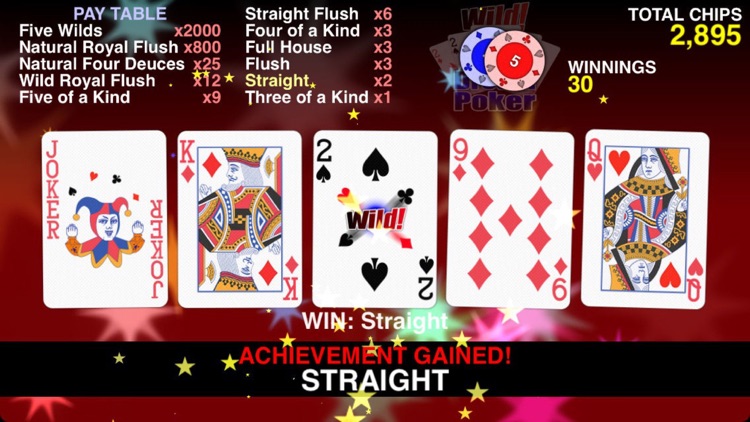 Wild Dream Poker - Deuces Wild Video Poker