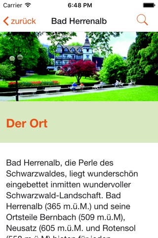 Bad Herrenalb App screenshot 2