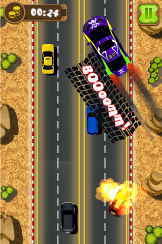 Mad Car Drive 2D: Crazy Driver screenshot 4